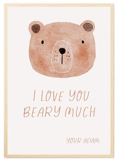 Plakat I love you beary much