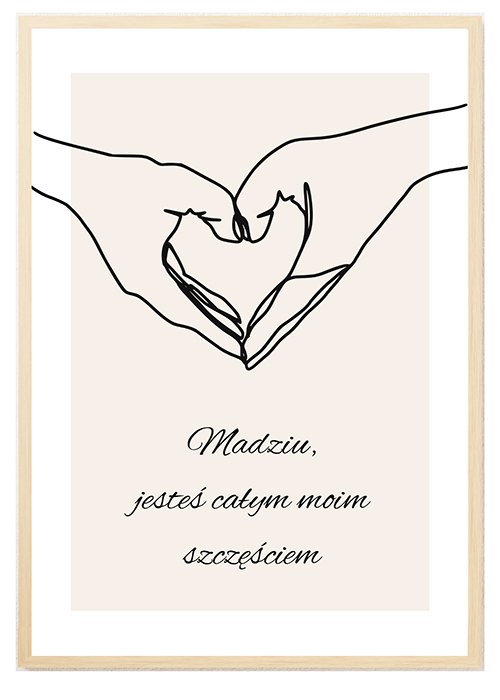 Plakat Jesteś całym moim szczęściem