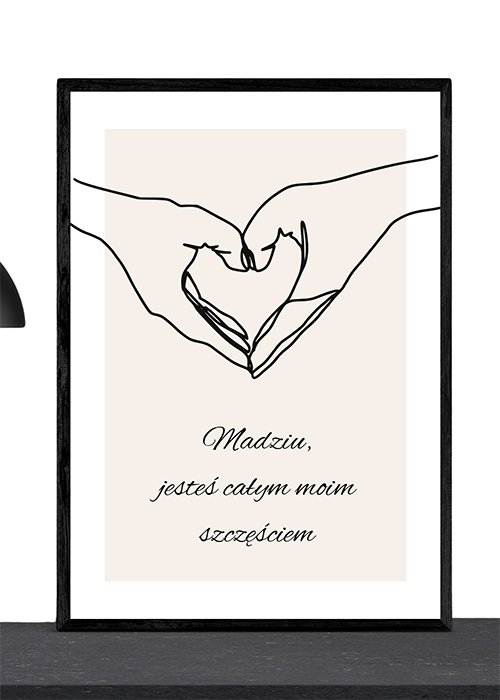 Plakat Jesteś całym moim szczęściem kompozycja