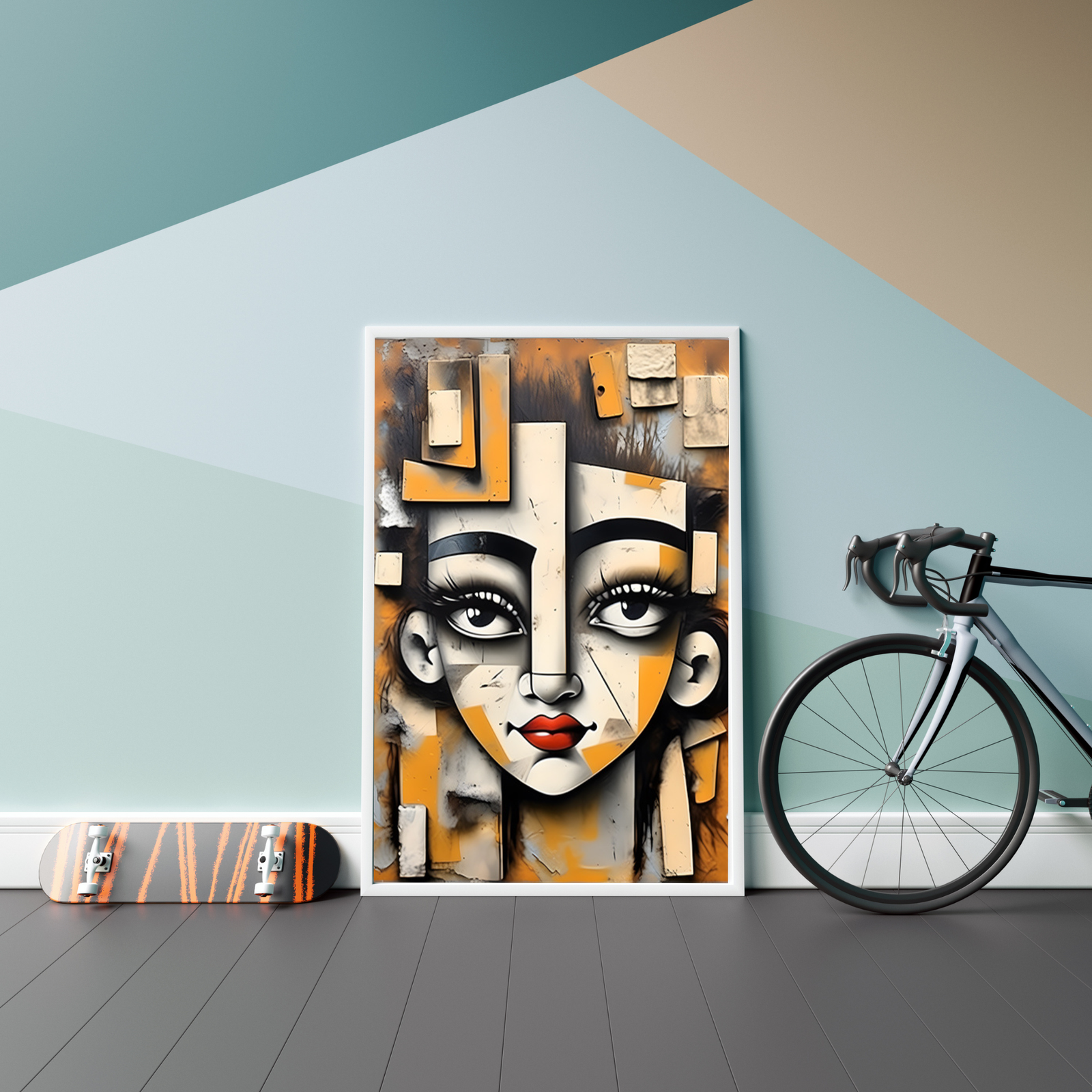 Plakat Kobieca maska Kompozycja3