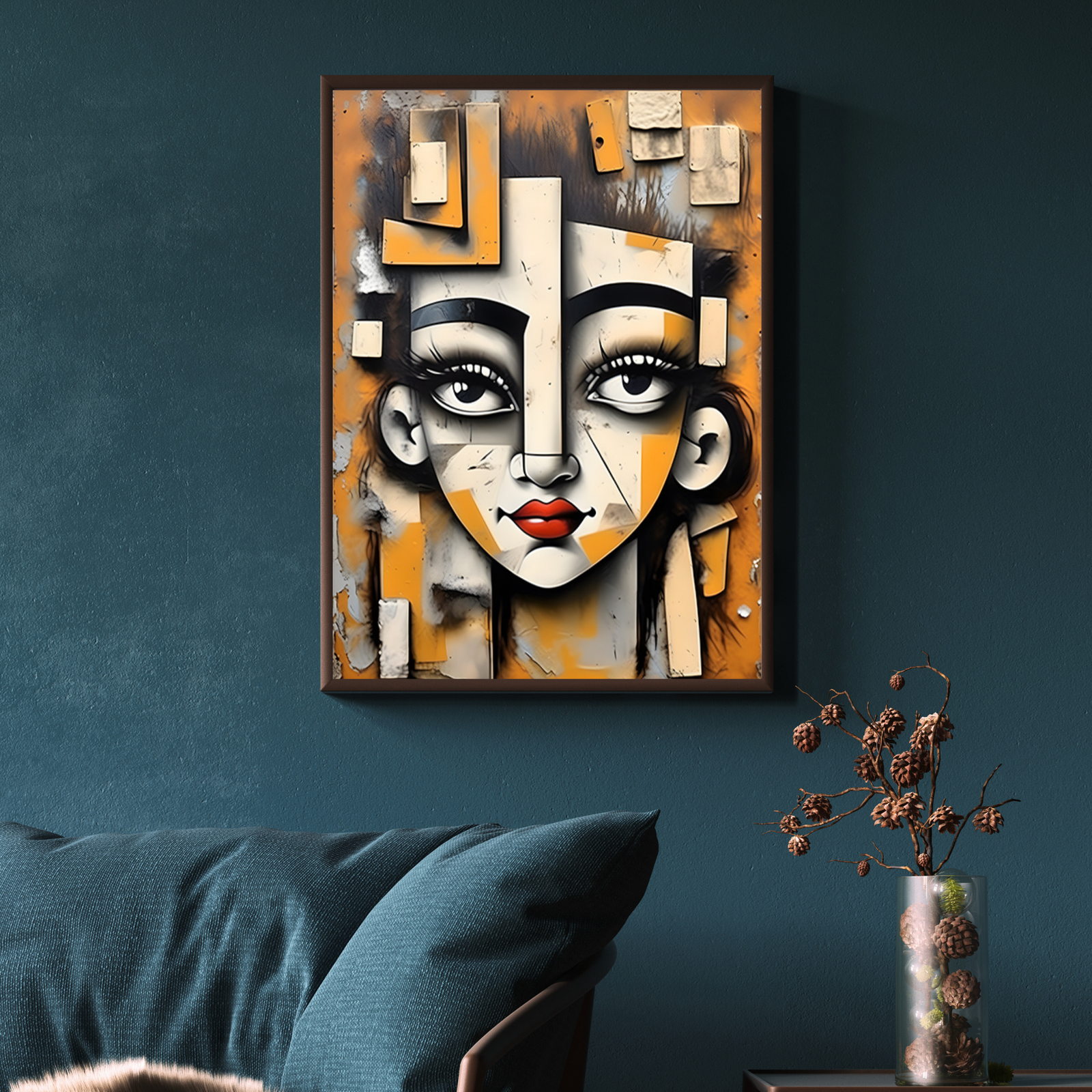 Plakat Kobieca maska Kompozycja4