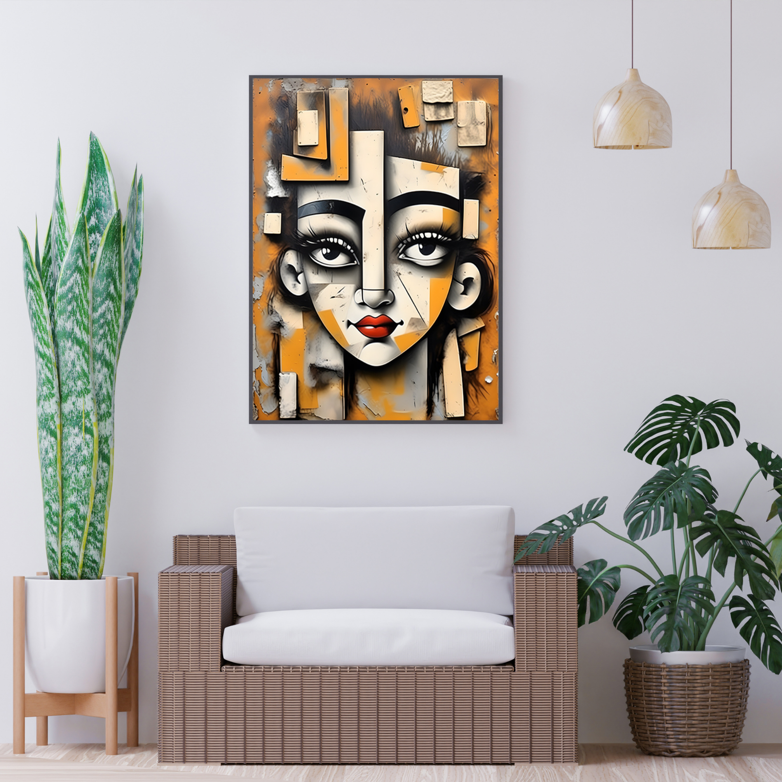 Plakat Kobieca maska Kompozycja5