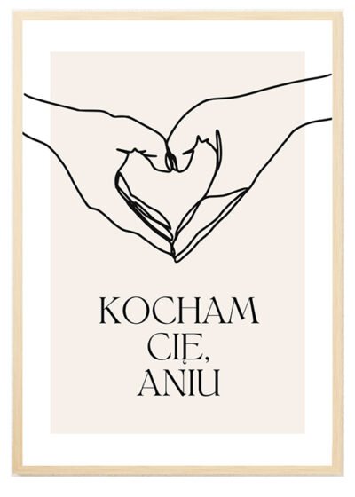 Plakat Kocham Cię