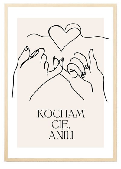 Plakat Kocham Cię 2