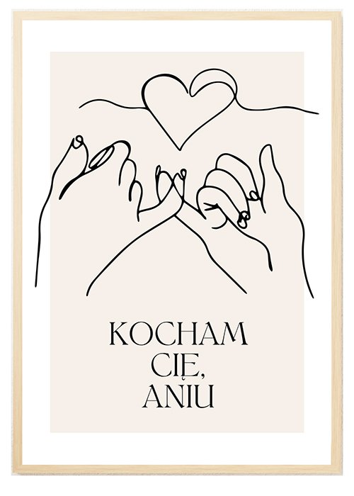 Plakat Kocham Cię 2