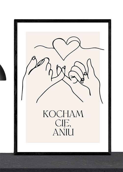 Plakat Kocham Cię 2 Kompozycja