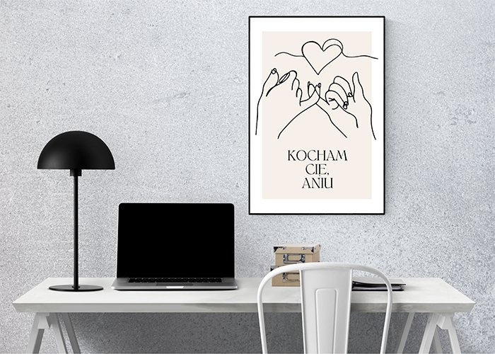 Plakat Kocham Cię 2 Kompozycja2