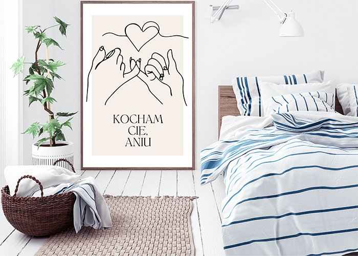 Plakat Kocham Cię 2 Kompozycja3