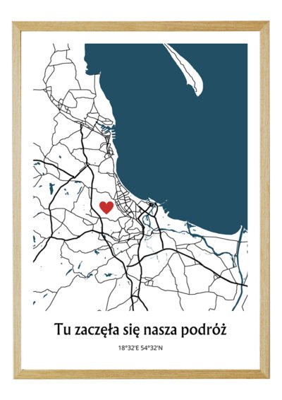 Plakat Mapa Miasta