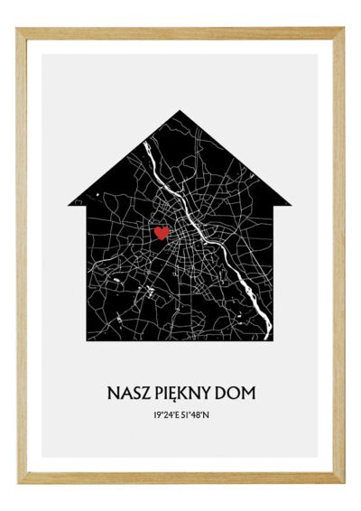 Plakat Mapa Nasz Piękny Dom