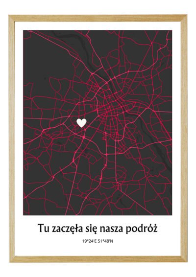 Plakat Mapa Pierwszego Spotkania