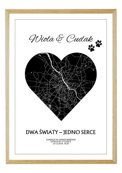 Plakat Mapa Pierwszego Spotkania z Psem