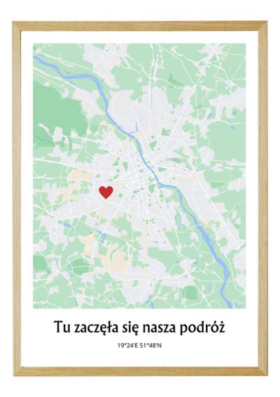 Wasza Mapa z Dowolnym Napisem