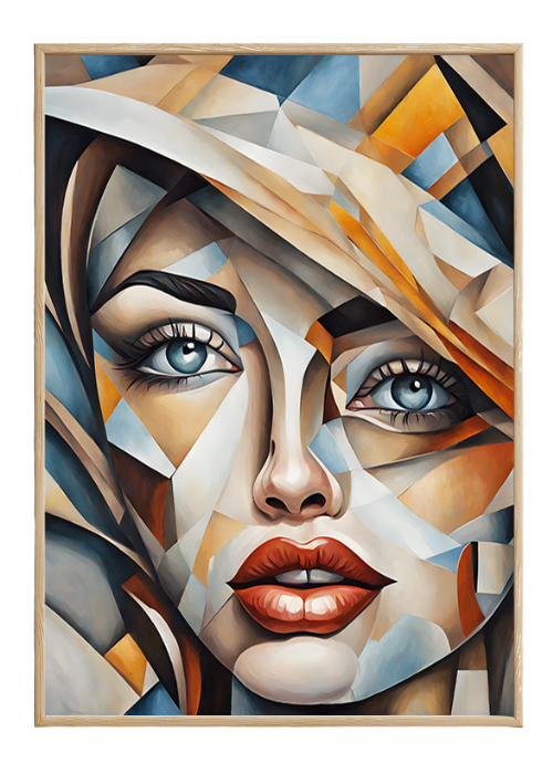 Plakat Kobieta witraż