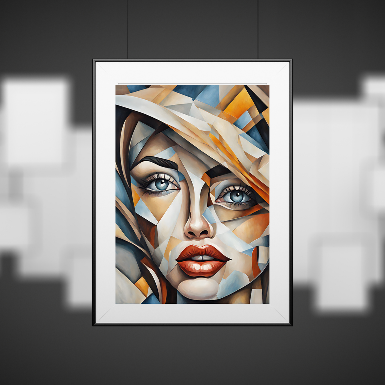 Plakat Kobieta witraż kompozycja3