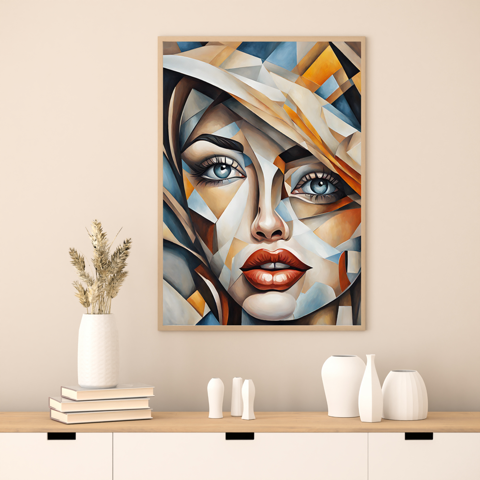 Plakat Kobieta witraż kompozycja4