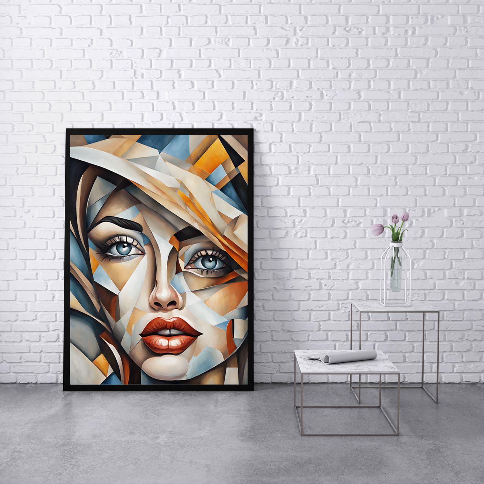 Plakat Kobieta witraż kompozycja5