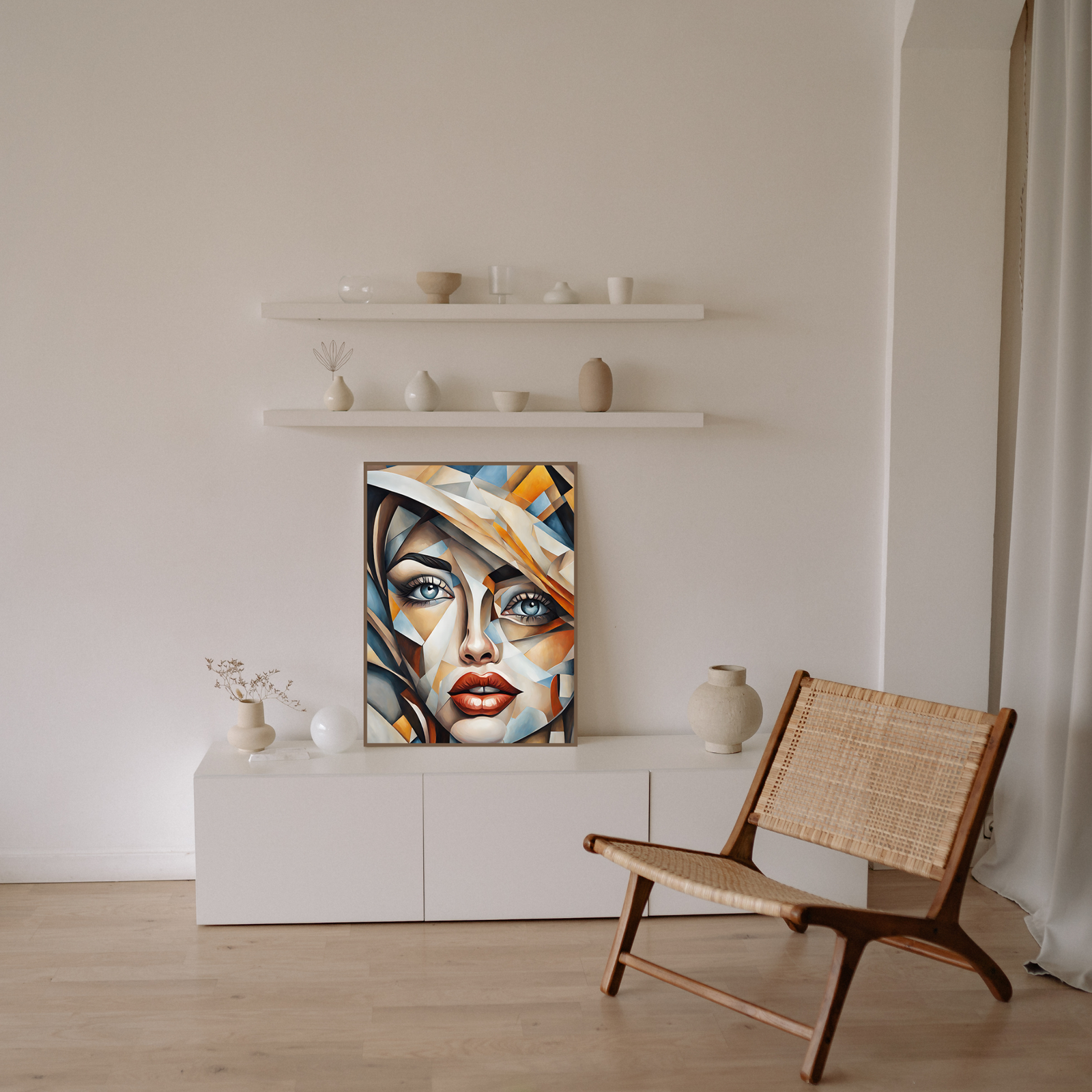 Plakat Kobieta witraż kompozycja6