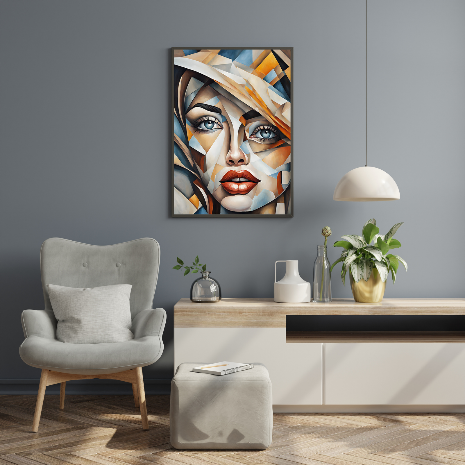 Plakat Kobieta witraż kompozycja7