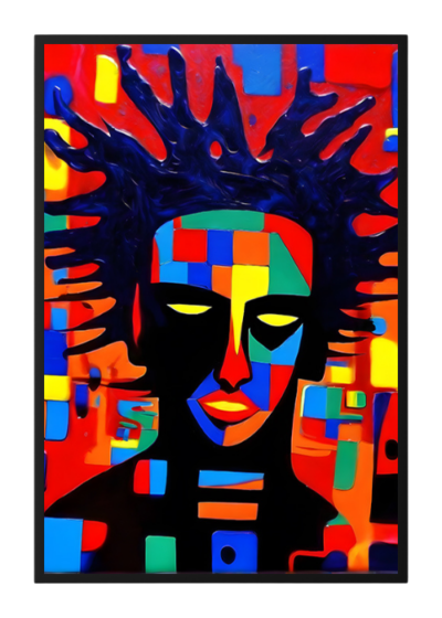 Plakat Kolorowa postać