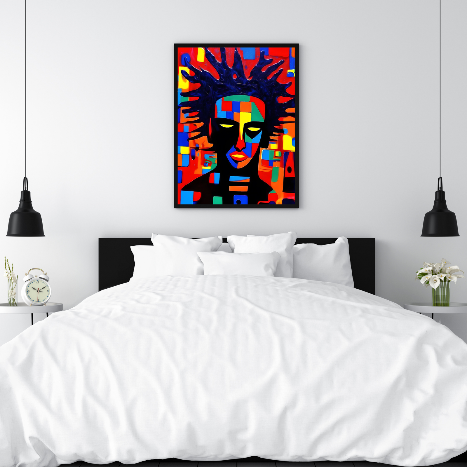 Plakat Kolorowa postać kompozycja2