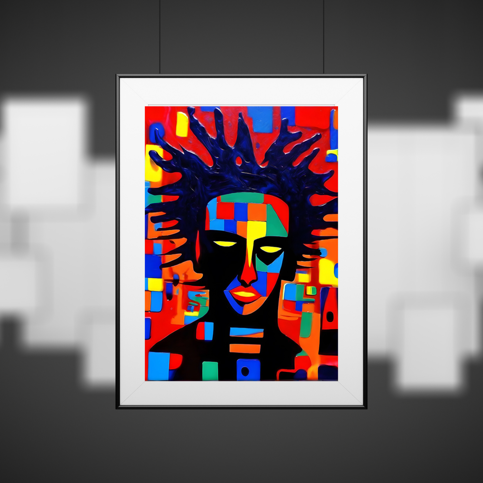 Plakat Kolorowa postać kompozycja3