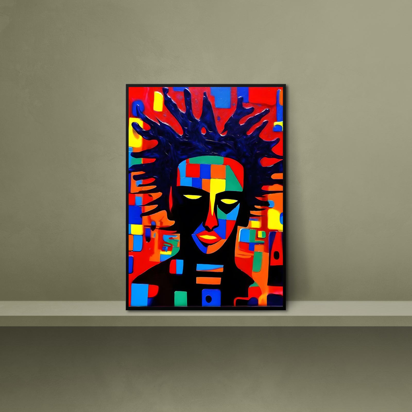 Plakat Kolorowa postać kompozycja6