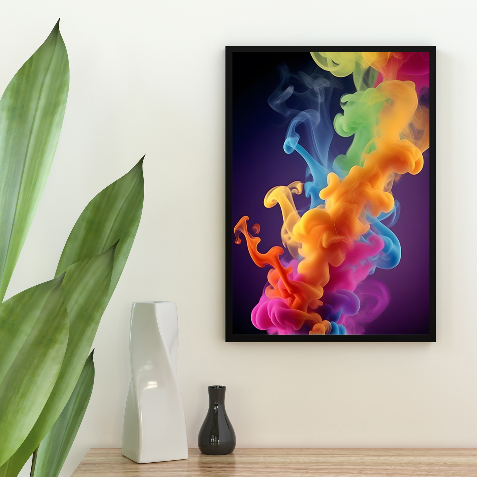 Plakat Kolorowe pigmenty kompozycja