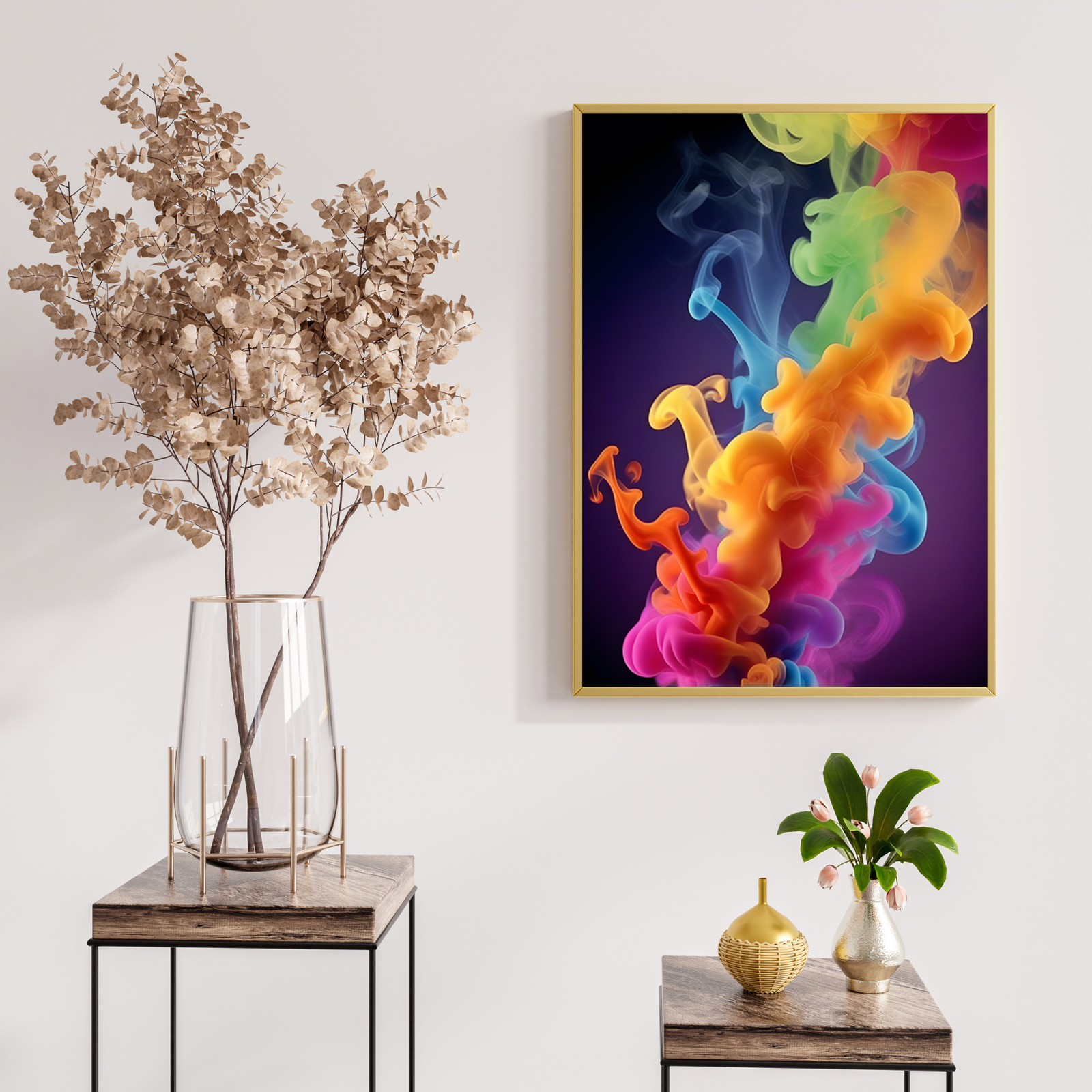 Plakat Kolorowe pigmenty kompozycja2