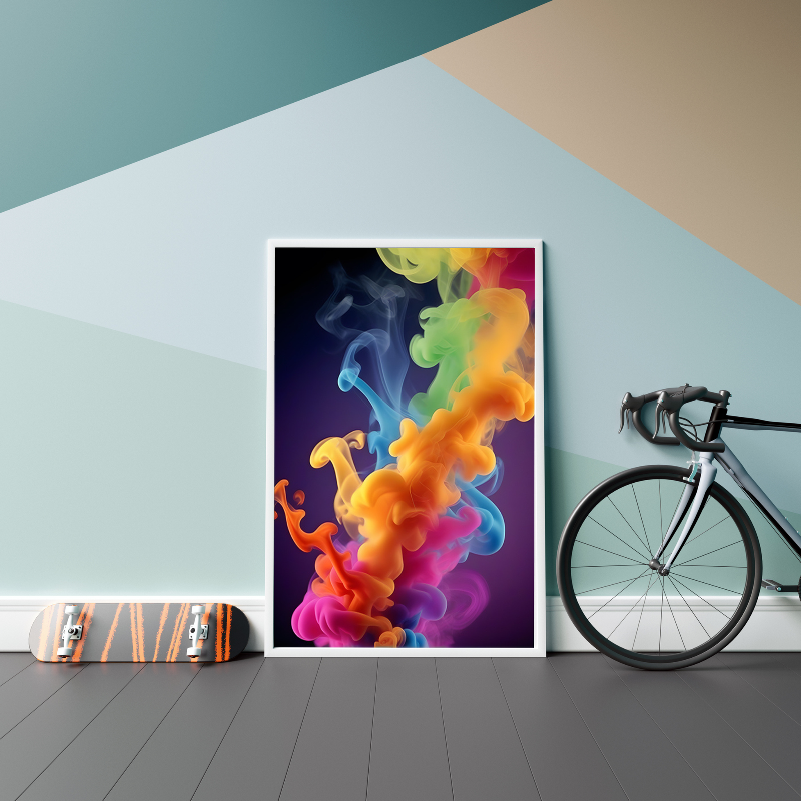 Plakat Kolorowe pigmenty kompozycja4