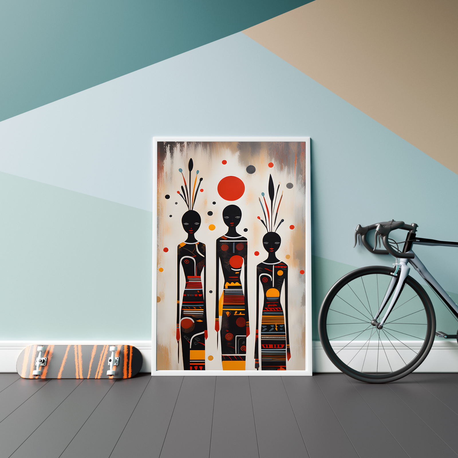 Plakat Malunki na ścianie 2 Kompozycja3