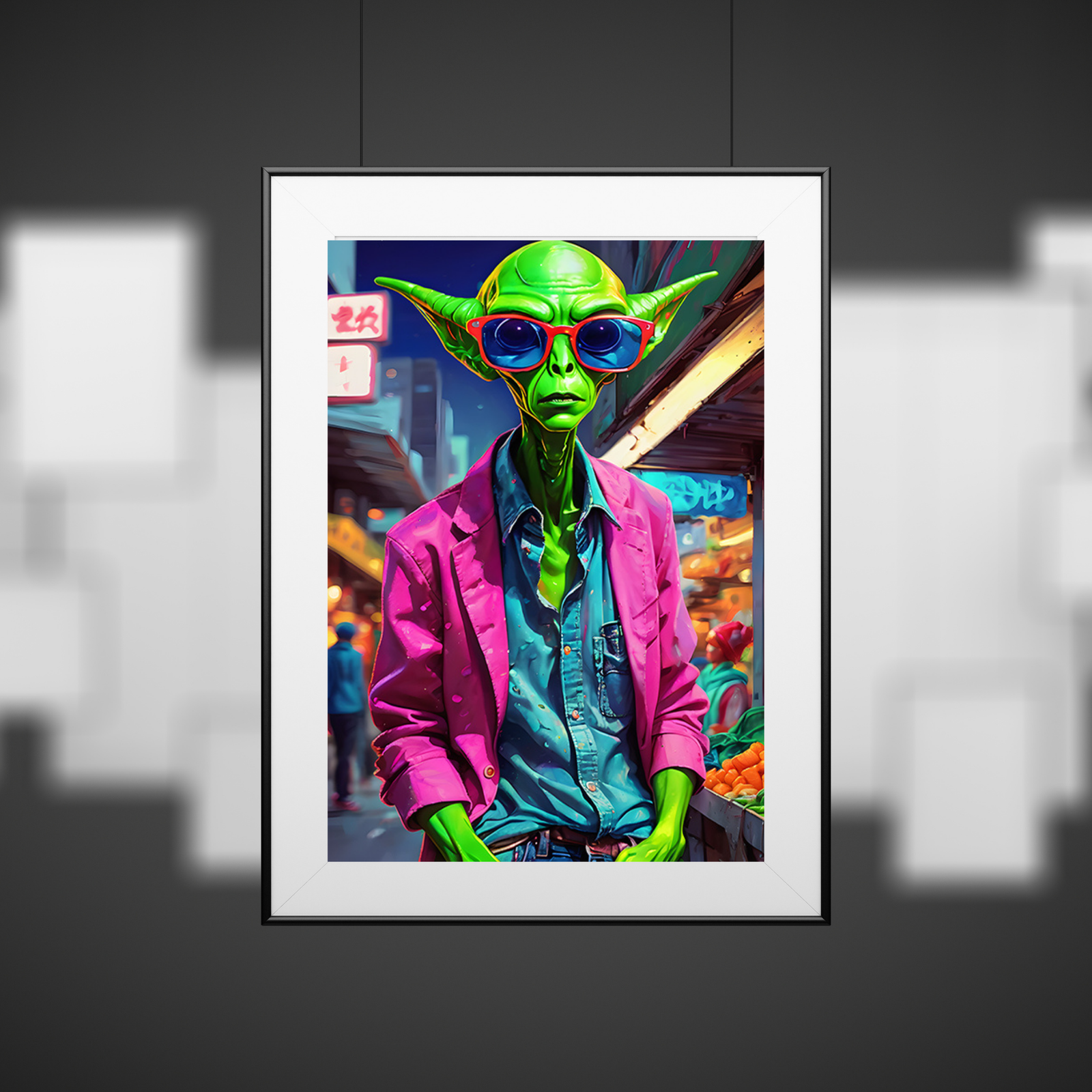 Plakat Ufoludek kompozycja