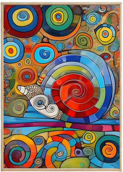 plakat_abstrakcyjny_ślimak