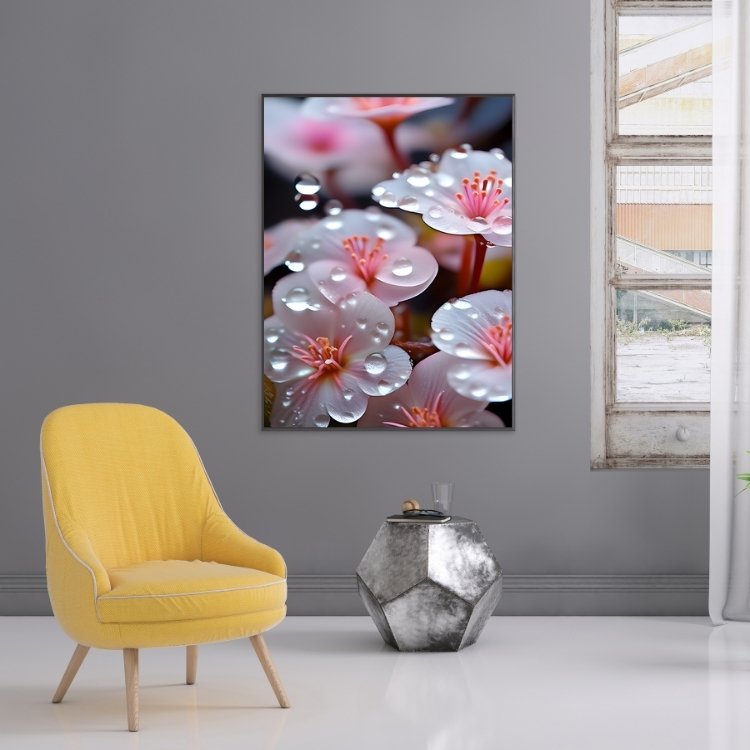 plakat_krople_na_kwiatach_kompozycja5