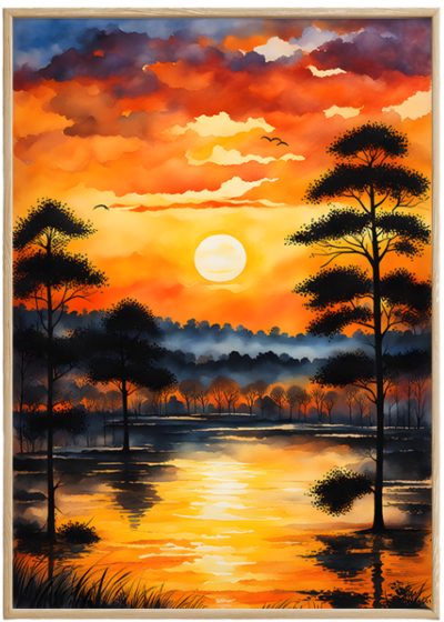 plakat_spokój_zachodu_słońca