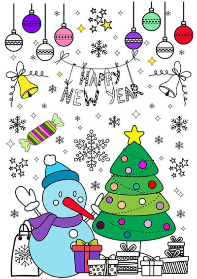 kolorowanki-xxl-pionowe - Kolorowanka-XXL-Happy-New-Year
