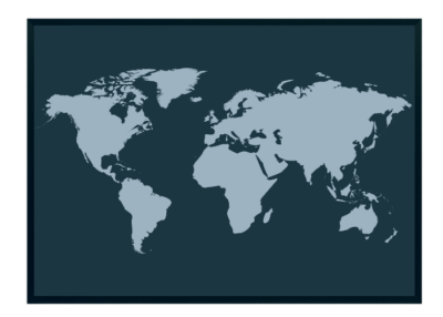 duża mapa świata na ścianę