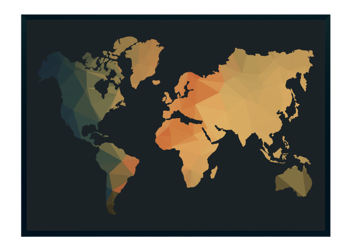 ścienna mapa świata 2