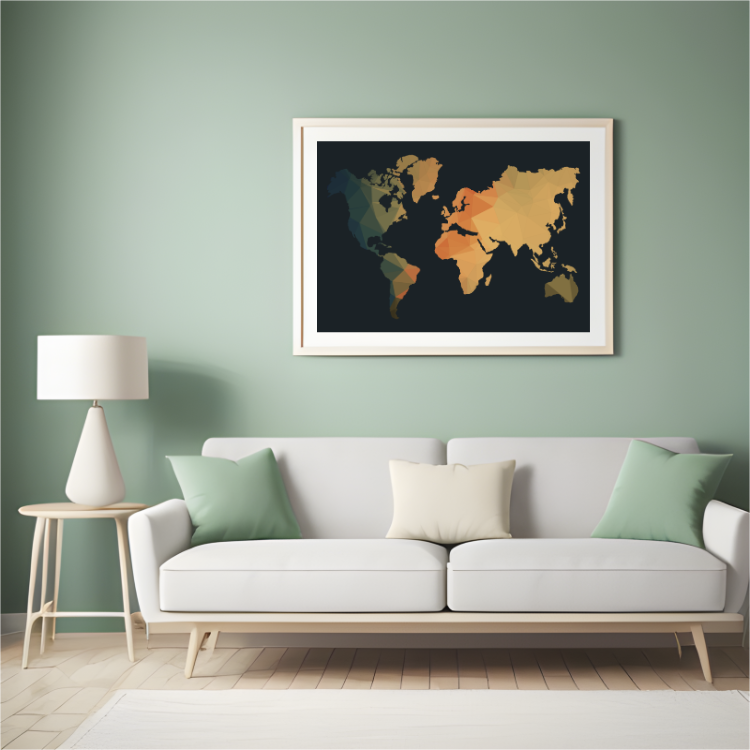 ścienna_mapa_świata_kompozycja