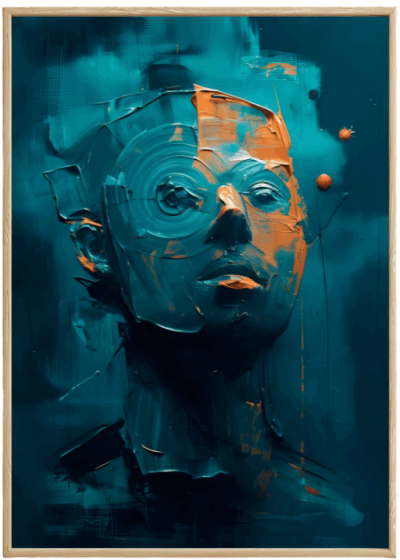 Plakat Abstrakcyjna Głowa