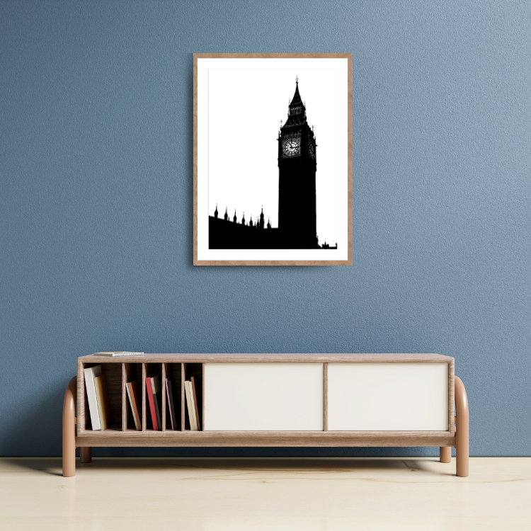 Plakat Big Ben Czarno-Biały Kompozycja3