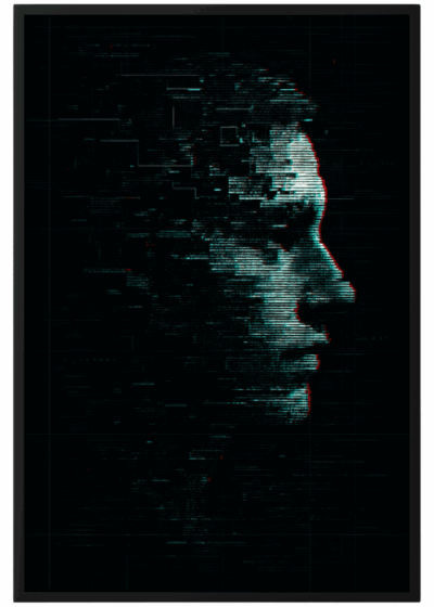 Plakat Cyfrowa Twarz