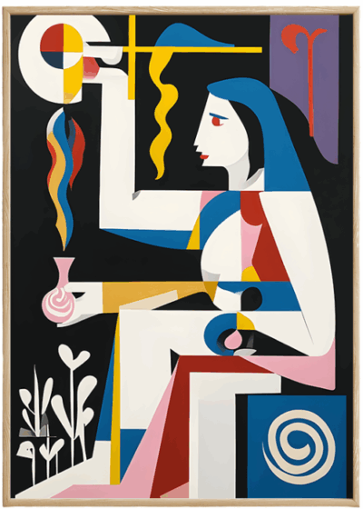 Plakat Geometryczny Obraz Abstrakcyjny