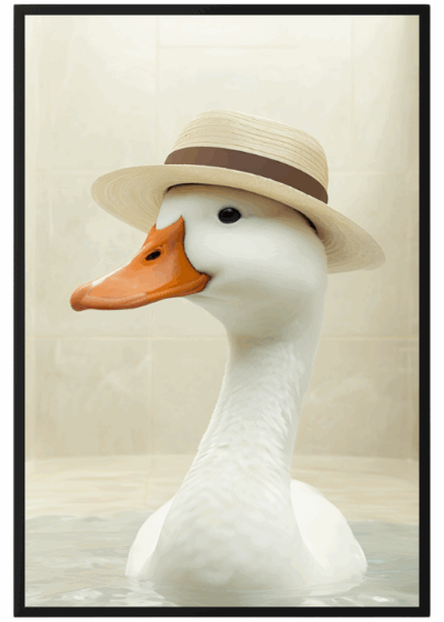 Plakat Kaczka W Kapeluszu
