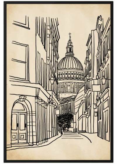 Plakat Katedra Św. Pawła W Londynie