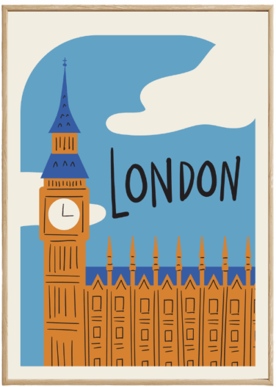 Plakat London Rysunkowy Londyn
