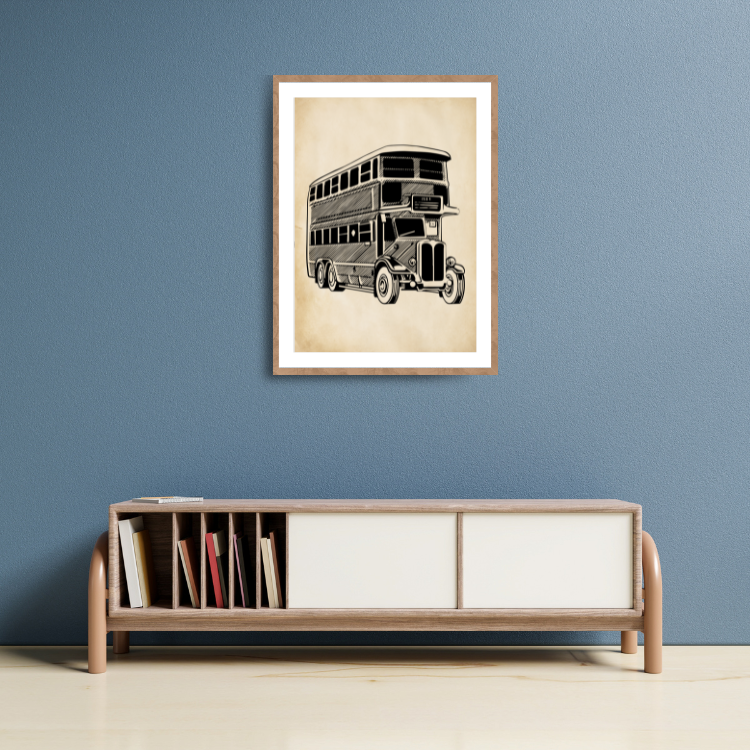 Plakat Londyn Autobus Vintage Kompozycja5