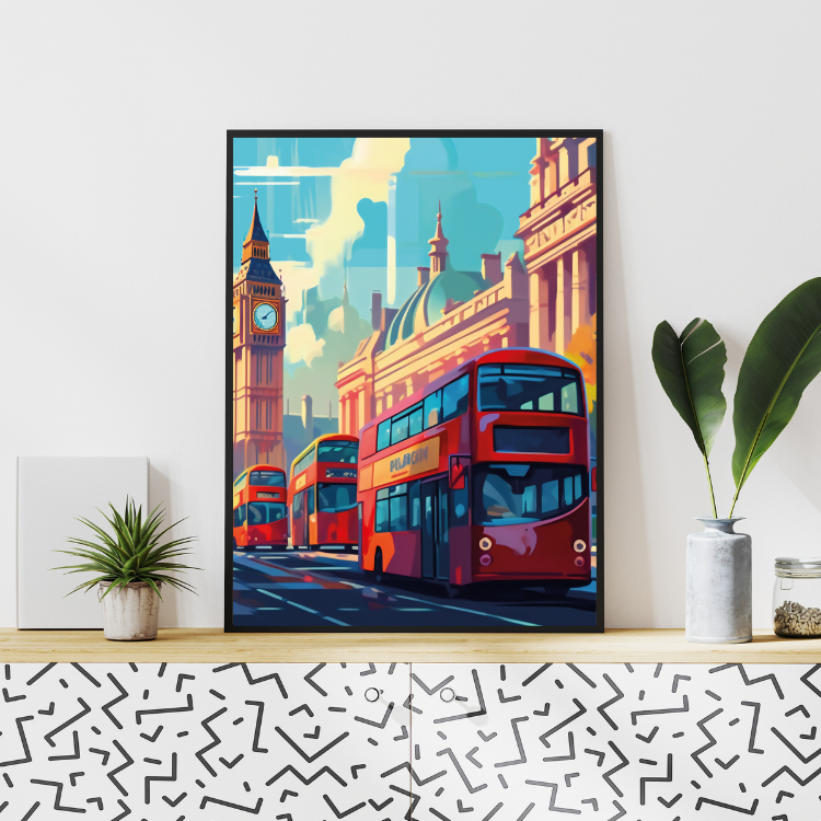 Plakat Londynu Kompozycja3