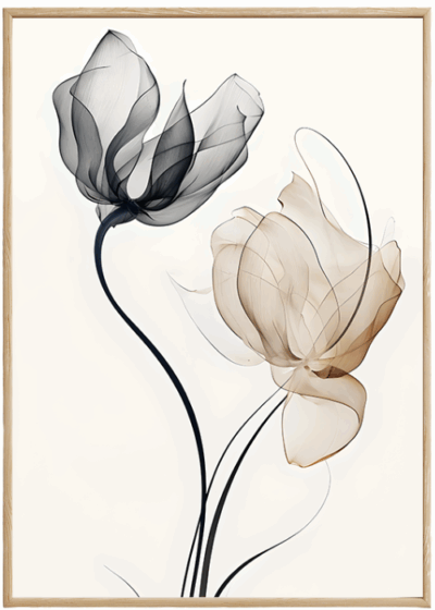 Plakat Minimalistyczne Kwiaty