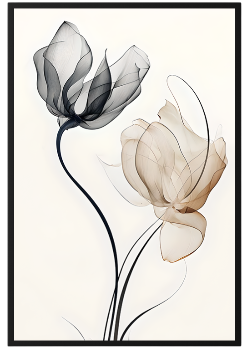 Plakat Minimalistyczne Kwiaty Kompozycja1